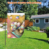 Blank Garden Flags 3-layer Fabric Double Sided Sublimation Lawn Yard Banner for Heat Transfer Vinyl 12X18 In 20 Pack White WANZELONYO