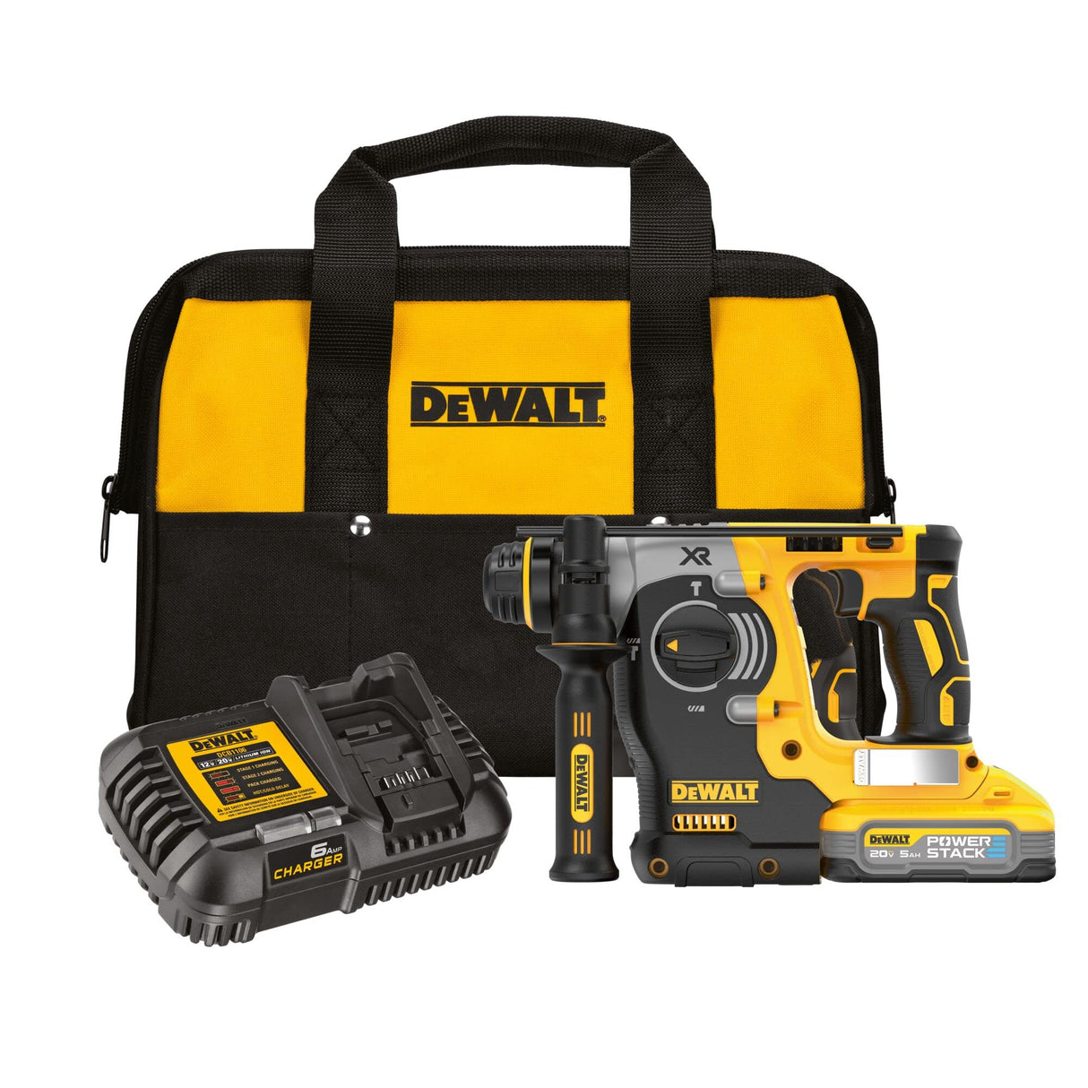 DEWALT 20V MAX Rotary Hammer, Cordless, Battery and Charger Included (DCH273H1) DEWALT