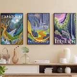 6Packs Ring Art Diamond Art Kits for Adults,Abstract Landscape Diamond Painting Kits,DIY 5D Fairy Dust Diamond Art Painting Kits,Magic Castle Gem Art Painting Kits for Home Wall Decor 12x16inch Yijingtop