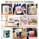 DANALLAN Sublimation Mugs, Premium Coffee Mugs Set of 12 White Ceramic Sublimation Cups 11 oz Christmas Coffee Mug for Soup Tea Milk Latte Hot Chocolate DANALLAN