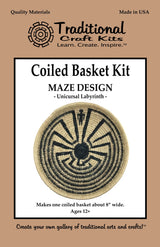 Coiled Basket Kit - Maze Design Traditional Craft Kits