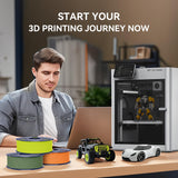 SUNLU 4KG 3D Printer Filament Bundle PLA Matte 1.75mm, Neatly Wound Filament with Matte Finish, Print with 99% FDM 3D Printers, 1kg Spool (2.2lbs), 4 Packs, Black+Olive Green+Gray+Bright Yellow SUNLU