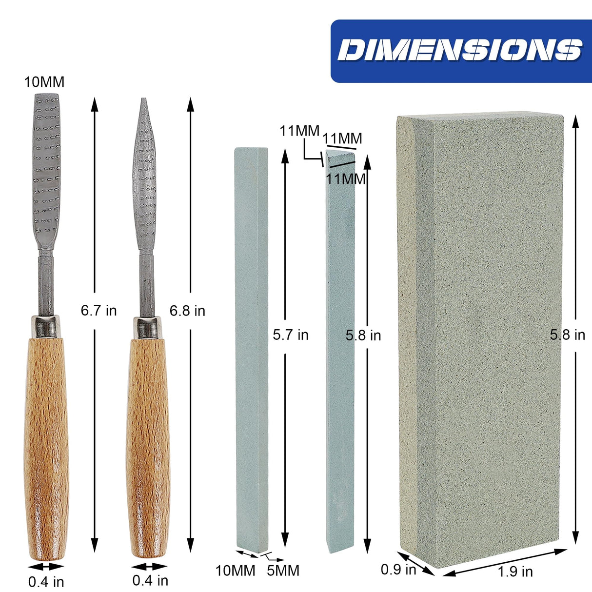 Lulu Home 13 PCS Wood Chisel with Canvas Bag, Wood Carving Tool Set Including Steel Beveled Chisel Tools with Rubber Handles, Rasps and Sharpening Stones for Woodworking Lulu Home