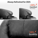 MCombo Electric Power Lift Recliner Chair Sofa with Massage and Heat for Elderly, 3 Positions, 2 Side Pockets, and Cup Holders, USB Ports, Faux Leather 7040 (Grey, Medium) MCombo