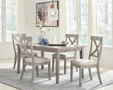 Signature Design by Ashley Parellen Modern Farmhouse Rectangular Dining Room Table, Gray Signature Design by Ashley
