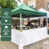 Eurmax USA Instant SunWall for 10x10 Pop up Canopy with Strap, Canopy Half Walls,for Outdoor Instant Canopies, 2 Packs Half Sidewall Only(White) Eurmax