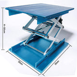 OESS Lift Table Lab Stand Lifter Scientific Scissor Lifting Jack Platform 8''X 8'' Aluminium Oxide OESS