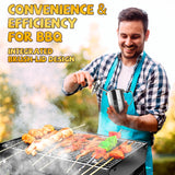 Grilling Accessories Men Women Gifts - BBQ Baster Brush and Sauce Basting Pot Set Christmas Stocking Stuffers Birthday Dad Mom Son Husband Chef Tools Smoker Unique Cooking Gadgets Kitchen Essentials LONGESISM