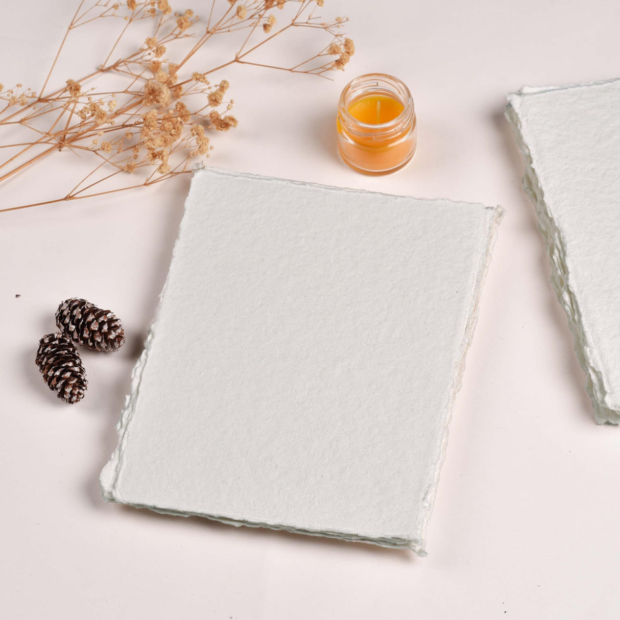 LEATHER VILLAGE Watercolor Paper, 140lb(300gsm), 6x4 Inches, 25 Sheets, Handmade Deckle Edge Paper, Textured, Mixed Media, Cold Press Pad for Calligraphy, Sketching, Crafts and Painting LEATHER VILLAGE