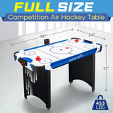 SereneLife 48" Air Hockey Game Table with 2X Stronger Motor, Digital LED Scoreboard, Puck Dispenser & Complete Accessories SereneLife