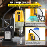 VEVOR Magnetic Drill, 1100W 1.57" Boring Diameter, 2697lbf/12000N Portable Electric Mag Drill Press with 7 Bits, 580 RPM Max Speed Drilling Machine for any Surface and Home Improvement VEVOR