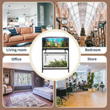 tongmo 40 Gallon Fish Tank Stand, 2 Stands Metal Aquarium Stand, Aquarium Turtle Tank (40 Gallon-Black) tongmo