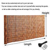 Bamboo Fencing, Natural Reed Fencing Rolls, Backyard Garden Fencing, Decorative Fences, Patio Privacy Wall Fencing Roll for Outdoor, Gallery, Restaurant, Hotel 2-6ft High(70*200cm(2.3*6.6ft)) HSPLXYT