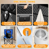 Tehanld Sauna, Portable Sauna for Home, Sauna Box, Full Size Steam Sauna Tent with 3L 1200W Large Capacity Steamer and Remote Control, Ideal for Spa, Indoor, Outdoor (Satin Cotton, Black) Tehanld