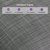 PURPLE LEAF 9 Pieces Outdoor Dining Set Outdoor Patio Furniture Aluminum Rattan Wicker Patio Table and Chairs Set for Lawn Backyard Deck Dark Grey PURPLE LEAF