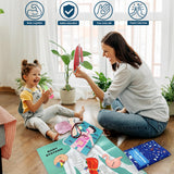 Human Body Activities & Experiments Science Kit for Kids,Human Anatomy Body Parts with Broken Bones X Ray,Lung Breathing Model, Vessels, Digestive System,Muscles Model,Skeleton,Human Organ STEM 5+ VMNlooking