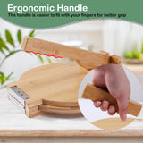 ZUJJAFY Tortilla Press 10 Inch Bamboo Tortilla Maker with 100 Parchment Paper, Mexican Tortillera Presser Homemade Tortillas Pataconera Dough Press ZUJJAFY