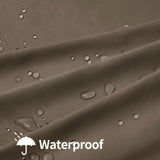 OutdoorLines Waterproof Indoor Outdoor Curtains for Patio-Privacy Sun Blocking Grommet Curtain Panel Weatherproof, UV Resistant Curtains for Gazebo, Porch, Pergola Khaki 100W x 84L Inch 1 Panel OutdoorLines