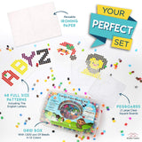 Fuse Beads kit of 1500 Large 10MM Melty Beads Perfect for Ages 4-7 with 48 Patterns and pegboard Arts and Crafts for Girls and Boys shinshin creation