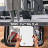 Sgorlds Gun Safe for Pistol, Portable Handgun Lock Box with Combination Lock, Pistol Safe for Car, Home, Travel, 11.5" x7.5" x2.5", White Sgorlds