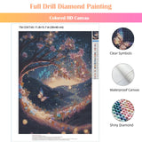 SuuTang 5D Diamond Painting Kits for Adults, Glow Firefly Tree Diamond Art Kits for Adults Beginner, DIY Full Round Drill Diamond Dots Gem Art Crafts, Home Decor Wall Art Gifts 12X16 Inch SuuTang