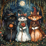 APTDYIGL 5D Three Cats Diamond Painting Kits for Adults Beginner,DIY Cats Diamond Art Kits for Adults,Round Full Drill Diamond Dots with Gem Art Kits,Home Wall Decor 15.7X15.7inch APTDYIGL