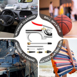 13 Pcs 2-Way Connection Air Nozzle Blow Gun Set, Air Nozzle Kit with 1/4 in Standard Quick Fitting and 8 Air Nozzles, Air Compressor Accessories for Air Inflation and Dedusting SARDVISA