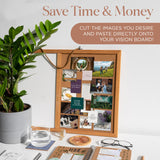 Tangobird Vision Board Book: Clip Art Images & Words in All Categories, for Visualizing Your Goals & Dream Life, Inspirational Pictures for Collage Making & Scrapbooking - Mothers Day Gifts Tangobird