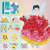 Mystoneer Poke Art Kits for Kids, Fabric Art Frenzy for Kids, Enchanted Fabric Art Set Crafts for Girls Ages 4-8, 6-8, 8-12, 5, 6, 7, 8, 10 (C-Fairy Tale Kingdom) Mystoneer