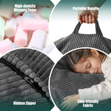 Hobestluk 3.5FT Bean Bag Chair Large Bean Bag with Filler Included Bean Bag Chairs for Adults Teardrop Bean Bag Chair with Removable Cover for Bedroom Living Room - (Large, Grey) Hobestluk