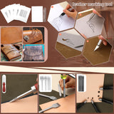 QMNNMA 102PCS Leather Working Tools Leather Tool Kit with Custom Storage Bag, Leather Carving Tools Leather Working Kit for Sewing Carving Cutting Punching Stamping QMNNMA