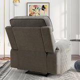 HAOMARKETS Electric Recliner Chair, Soft Fabric Power Recliners with Metal Cup Holders, Single Overstuffed Heavy Duty Reclining Sofa Chairs for Living Room Bedroom HAOMARKETS