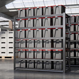 LI JIU HOME 6T 62" W x 24" D x 84" H Garage Shelving Heavy Duty Metal Shelving 4200LBS Storage Shelves Adjustable Metal Shelves for Storage Industrial Garage Shelves for Warehouse Basement LI JIU HOME