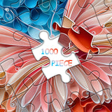 Butterfly Puzzles for Adults 1000 Pieces, Unique Art Jigsaw Puzzle Hard, Colorful Impossible Challenging Puzzles for Adults Paper Cut PICKFORU