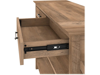 Bush KWT248RCP-03 Key West 47-Inch x 16-Inch Console Table w/Drawers and Shelves Reclaimed Pine - WoodArtSupply