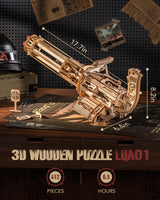 ROKR 3D Wooden Puzzles for Adults,Rotating-Barrel Machine,412 Piece 3D Puzzles,Gift for Adults and Teens ROKR