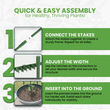 Tomato Cage - Trellis Stakes and Plant Support Structures for Vegetables and Climbing Plants - Tall Tomato Cages for Garden, Pots, Raised Garden Bed Outdoor (3 Pack - Up to 48 Inches) K-Brands