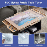 2 Roll Puzzle Board Cover Mat 34x26 Inch with 12 PCS Locking Buckles for 1500 Piece Jigsaw Puzzle Table Puzzle Table Replace Cover (Cover Mat Only) BOUTICOL