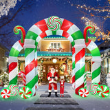 Kalolary 13FT Christmas Archway Inflatables with LED Light, Giant Xmas Candy Arch Inflatable Stereoscopic Blow up Christmas Outdoor Yard Decorations for Square Shopping Mall Lawn Garden Holiday Party Kalolary