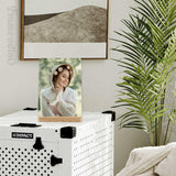 Framendino, 4 Pack Sublimation Photo Frames Blanks 5 x 7 Inch Heat Transfer Metal Picture Frames with Wood Base DIY Photo Prints Framendino