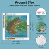 Acudotr Diamond Painting Kits for Adults, 5D DIY Diamond Art Kits for Beginners, Full Drill Diamond Painting Kits for Home Wall Decor, Fishing, 12x12 Inch Acudotr