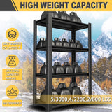 Nexvrtau 4 Tier Adjustable Metal Shelving Storage Rack,Storage Shelves,40" Wx20 Dx60 H Garage Shelving Heavy Duty,Industrial Shelving Unit for Basement,Warehouse,Garage Organization.1 Pack Nexvrtau