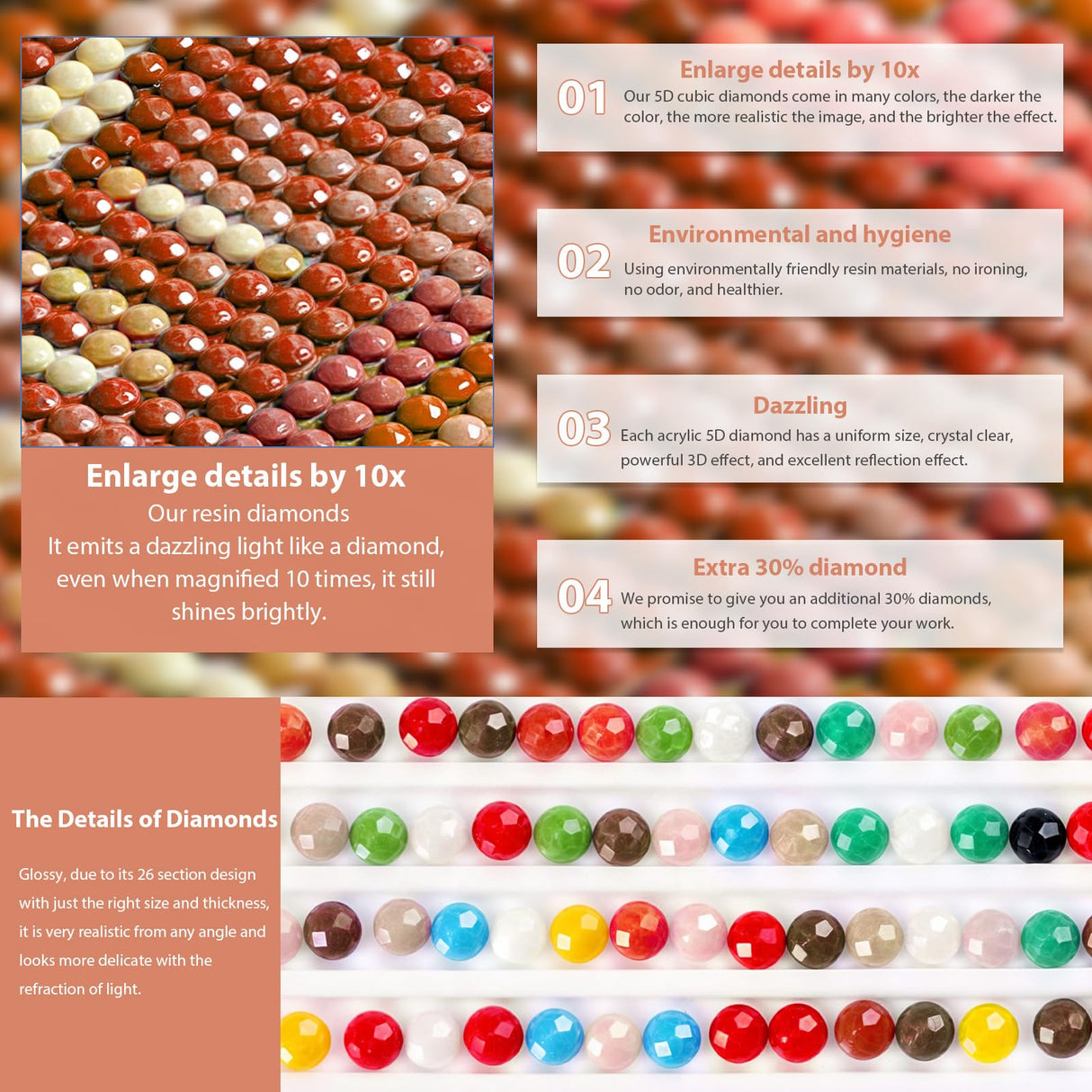 DOMROM Diamond Painting Kits for Adults, Bee Diamond Art Kits, 5D Sunflowers Diamond Painting, DIY Round Full Drill Diamond Painting Gem Arts and Crafts for Home Decor 12x12 inch DOMROM