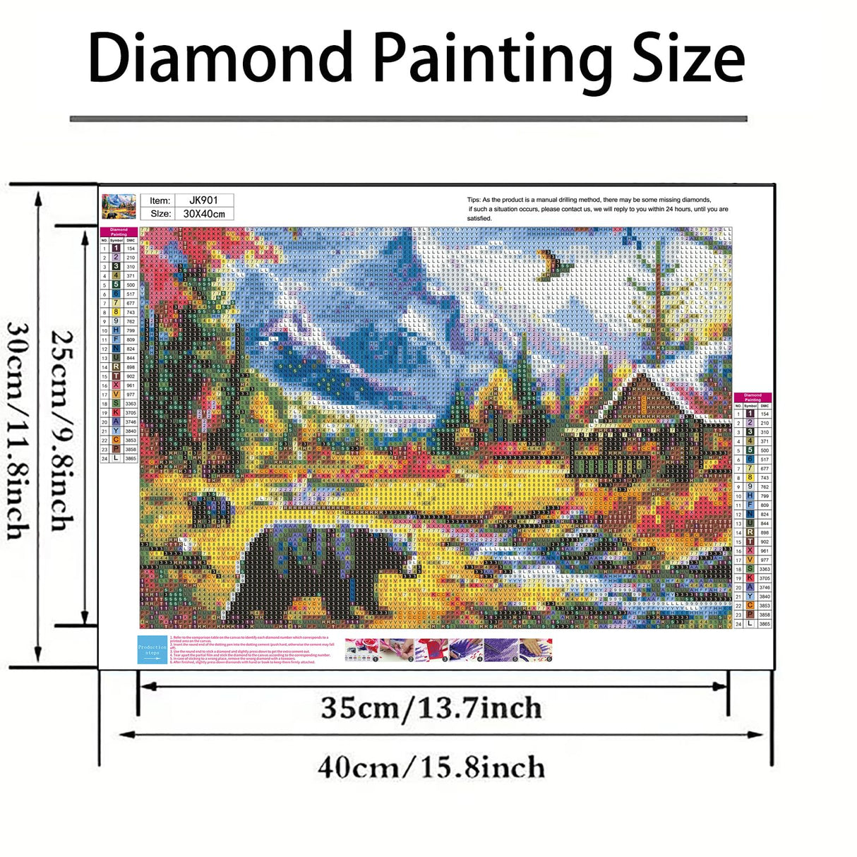 GXGLLPZBY DIY Landscape Diamond Art Kits, 5D Mountain Nature Theme Diamond Painting for Beginners Adults, Paint by Diamonds Dot Gem Art Kits, Home Wall Decor 11.8x15.8in GXGLLPZBY