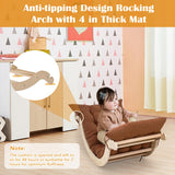 NEOCOZY Pikler Triangle Set with Cushion, Arch and Slide, Toddler Climbing Toys Indoor Playground, Montessori Climbing Set, Indoor Jungle Gym, Wooden Pickler-3 Piece Climbing Gym for Kids 2-6yr NEOCOZY