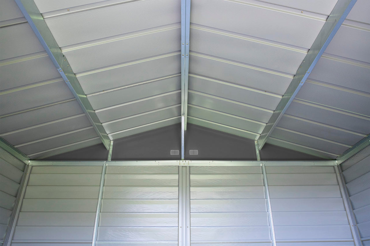 Arrow Select 6' x 5' Outdoor Lockable Steel Storage Shed Building, Charcoal Arrow