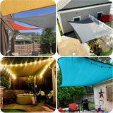 SUNLAX Sun Shade Sail 14' x 14' x 14' Dark Grey Triangle Canopy Sail Shade Cover UV Block Permeable Sunshade Outdoor for Patio Backyard (We Make Custom Size) SUNLAX