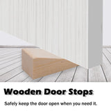 Wooden Door Stopper Non-Slip Door Stops Wooden Wedges Wood Door Stop Door Wedge for Bottom of Door Stopper Wedge Triangle Wood Block for Home Bedroom Office Living Room 3.9 * 1.2 * 1.2in (8pcs) Cuyacili