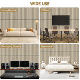 SDLDEER 10 Pack Acoustic Panels, 48"X 12"X 0.4" Sound Proof Panels for Walls, Self-Adhesive Acoustical Wall Panels, Sound Proofing Panels Acoustic Treatment for Home Office Decoration SDLDEER