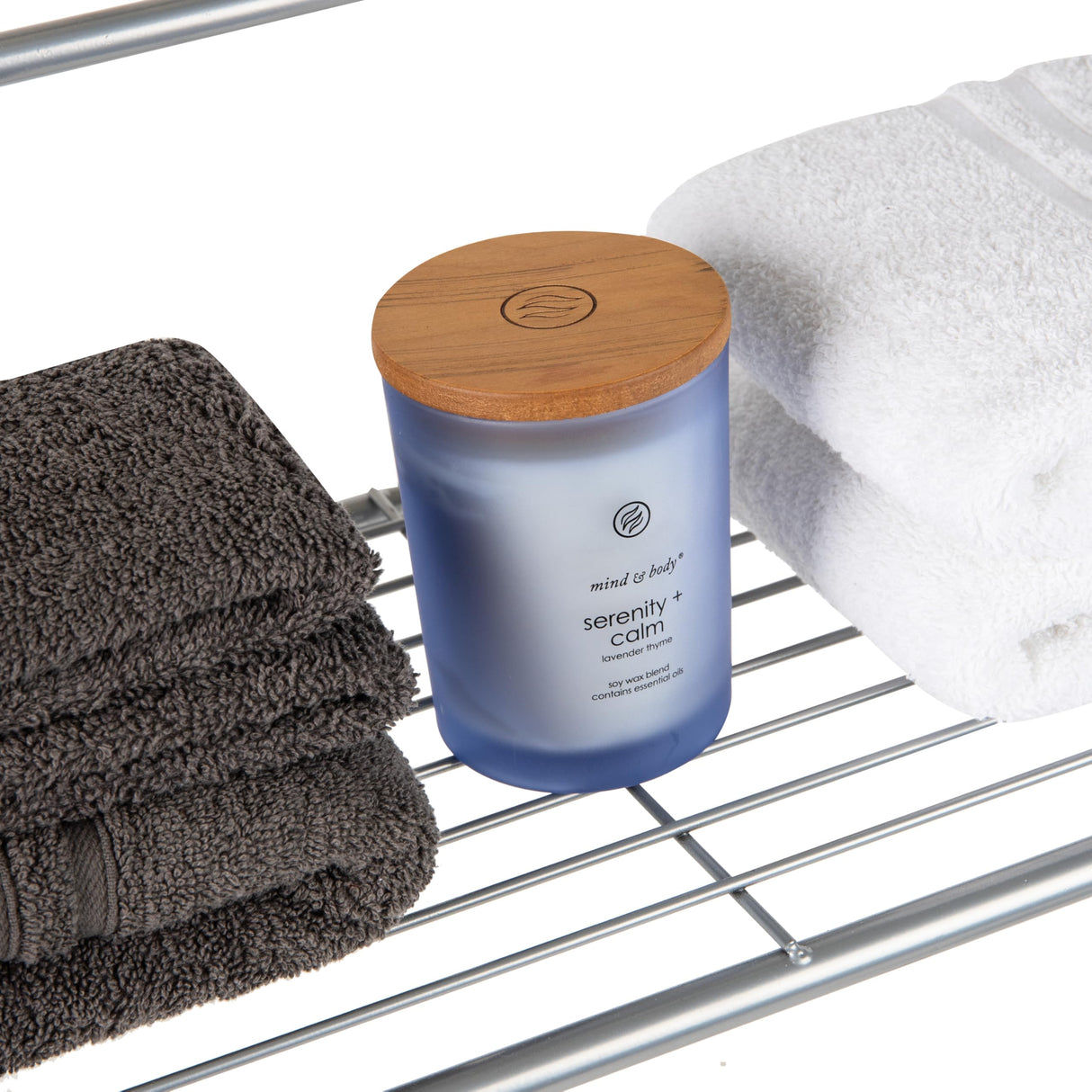 Mind Reader Over The Toilet Storage Rack, Bathroom Organizer, Bathroom Shelves, Metal, 23.5" L x 10.25" W x 70.5" H, Silver Mind Reader